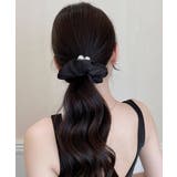 サテンヘアゴム シュシュ パール付き | Miniministore | 詳細画像5 