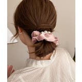 サテンヘアゴム シュシュ パール付き | Miniministore | 詳細画像9 