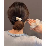 シュシュ リボン パール ヘアゴム韓国風 | Miniministore | 詳細画像1 