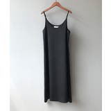 ブラック | キャミワンピース レディース 光沢感 春夏 | Aimoon