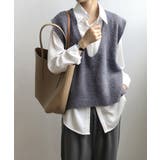 グレー | ニットベスト レディース ニットチョッキ | Aimoon
