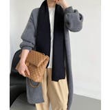 ダークグレー | リブニット カーディガン ロングコート | Aimoon