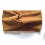 キャメル | リブ へアバンド レディース | Miniministore