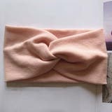薄ピンク | リブ へアバンド レディース | Miniministore