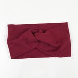 ワインレッド | リブ へアバンド レディース | Miniministore