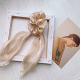 ベージュ | シュシュ ヘアゴム おしゃれ | Miniministore