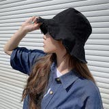 ブラック | フリンジ バケットハット 折りたたみ 夏 | Miniministore