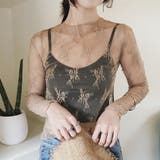 キャメル | レース チュール トップス レディース | Miniministore