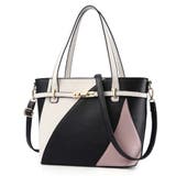ブラック | 2wayトートバッグ レディース バイカラー | Miniministore
