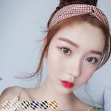 ピンク | ギンガムチェック ターバン ヘアバンド | Miniministore