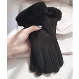 ブラック | 防寒手袋 レディース裏ボア 手ぶくろ秋冬 | Miniministore