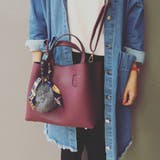 ワインレッド | トートバッグ レディース ファーチャーム | Miniministore