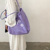 パープル | キャンバス トートバッグレディース a4 | Miniministore