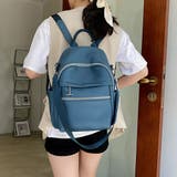 ブルー | リュックサック 大容量 レディース 韓国 | Miniministore