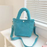 アクアブルー | コーデュロイ ショルダーバッグ 2WAY | Miniministore