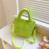 ライムグリーン | コーデュロイ ショルダーバッグ 2WAY | Miniministore
