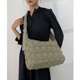 カーキ | キルティングショルダーバッグ大容量軽量鞄 | SUNSHINE CLOSET