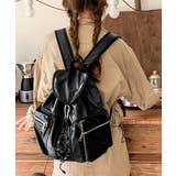 ブラック | 巾着リュック メタリック ドロストバッグ | Miniministore