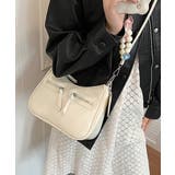 アイボリー | レトロショルダーバッグ ハートチャーム付 | Miniministore