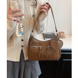 キャメル | レトロショルダーバッグ ハートチャーム付 | Miniministore