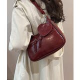 ワインレッド | レトロショルダーバッグ ハートチャーム付 | Miniministore