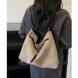 ベージュ | トートバッグ スエード調ショルダーバッグ | SUNSHINE CLOSET