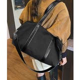 ブラック | 2WAYキャンバスバッグ 大容量 レトロ風ショルダーバッグ | SUNSHINE CLOSET