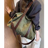 カーキ | 2WAYキャンバスバッグ 大容量 レトロ風ショルダーバッグ | SUNSHINE CLOSET