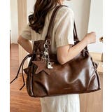 ブラウン | フェイクレザー2WAYバッグ レディース 斜めがけバッグ大きめA4 | SUNSHINE CLOSET