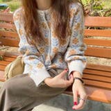 ライトベージュ | 花柄 ジャガードカーディガンレディース | Miniministore