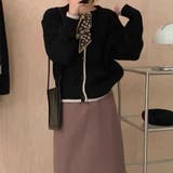 ブラック | 韓国風 ニットカーディガン レディース | Miniministore