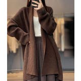 ブラウン | ニットカーディガン ロング丈 秋冬 韓国 | Miniministore