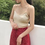 ベージュ | ニットキャミソール レディース リブニット | Miniministore