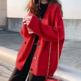 レッド | ニットカーディガンレディース 春秋冬韓国 | Miniministore