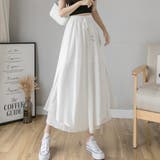 ホワイト | ワイドパンツ シフォン ガウチョパンツ春夏 | Miniministore