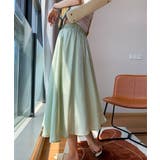 フレア ロングスカート 春夏 ウエストゴム | Aimoon | 詳細画像9