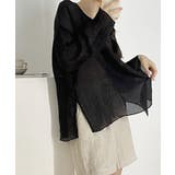 ワッシャー ブラウス レディース 長袖 オフィスカジュアル | Aimoon | 詳細画像5 