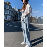 デニム ストレートパンツ ダメージ加工 | Aimoon | 詳細画像5