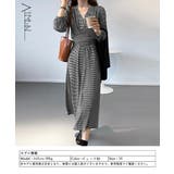 カシュクールワンピース チェック柄 韓国 | Aimoon | 詳細画像8