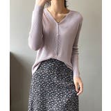 リブニット カーディガン 春夏 レディース | Aimoon | 詳細画像9 