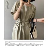 ロングワンピース ウェストマーク 半袖 | Aimoon | 詳細画像5