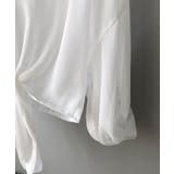 裾結び シアーシャツブラウス 韓国風 オフィスカジュアル | Aimoon | 詳細画像7 