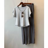 Uネックカットソー 韓国風 半袖Tシャツ | Aimoon | 詳細画像8
