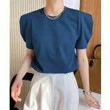 パフスリーブ Tシャツレディース 無地 オフィスカジュアル | Aimoon | 詳細画像13 