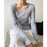 スクエアネック カットソー レディース | Aimoon | 詳細画像12 