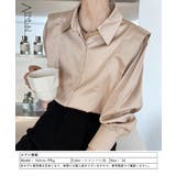 韓国 サテンブラウス 光沢 レディース オフィスカジュアル | Aimoon | 詳細画像10 