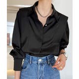 韓国 サテンブラウス 光沢 レディース オフィスカジュアル | Aimoon | 詳細画像6 