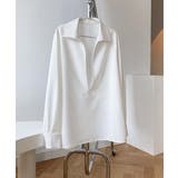 シャツブラウス 長袖 レディース 韓国 オフィスカジュアル | Aimoon | 詳細画像13 