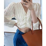 ブラウス Vネック レディース長袖 春夏 オフィスカジュアル | Aimoon | 詳細画像5 
