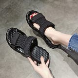厚底サンダル メッシュ ニットサンダル | Miniministore | 詳細画像5